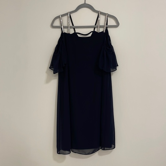 MSK women’s size 8 navy blue dress - Picture 1 of 6